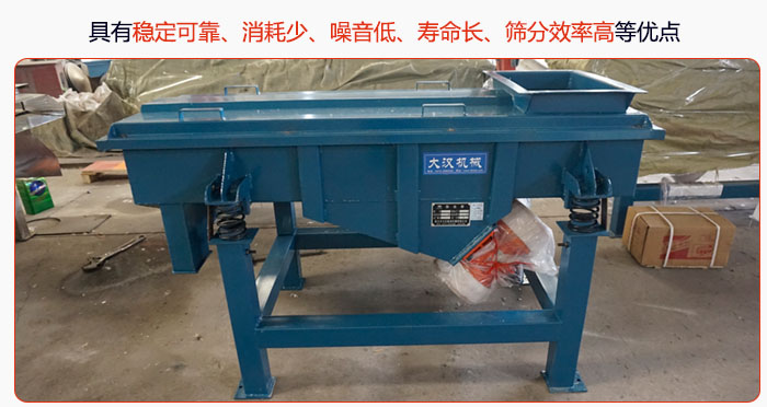 具有穩(wěn)定可靠、消耗少、噪音低、壽命長、振型穩(wěn)、篩分效率高等優(yōu)點