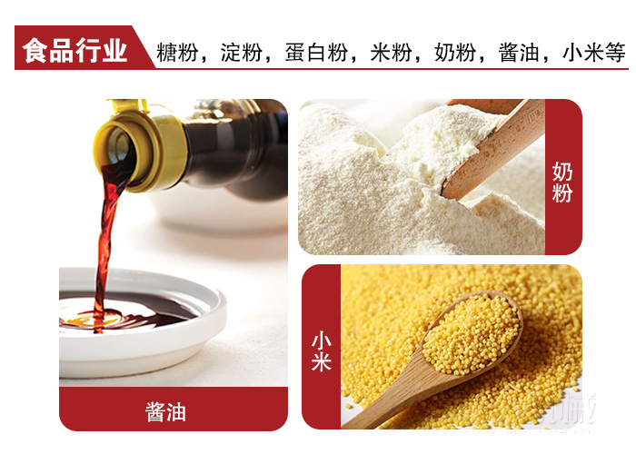 全不銹鋼食品振動篩可用于糖粉，小米，淀粉，蛋白粉，米粉，奶粉，醬油等物料