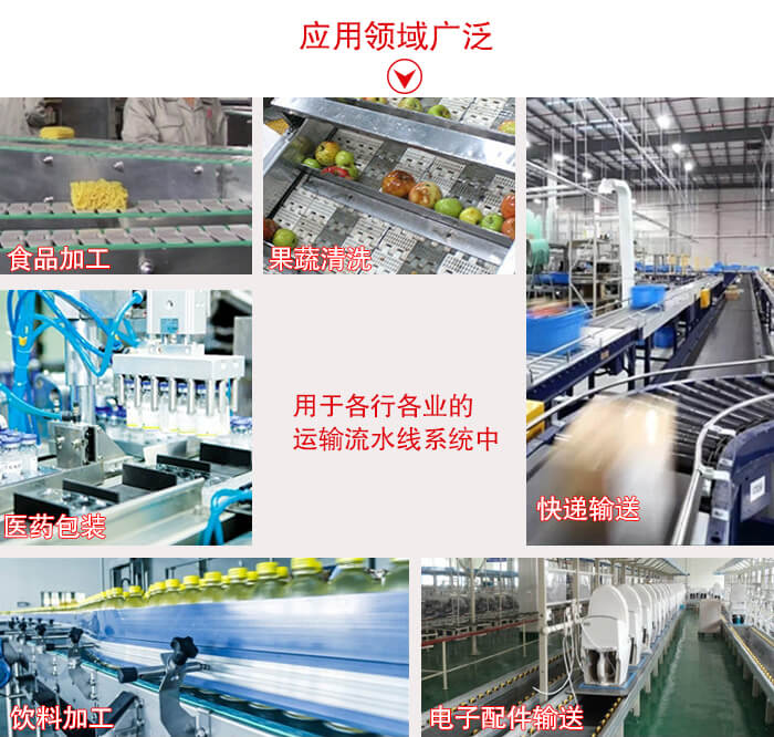 鏈板輸送機適用行業(yè)：食品加工，果蔬清洗等行業(yè)